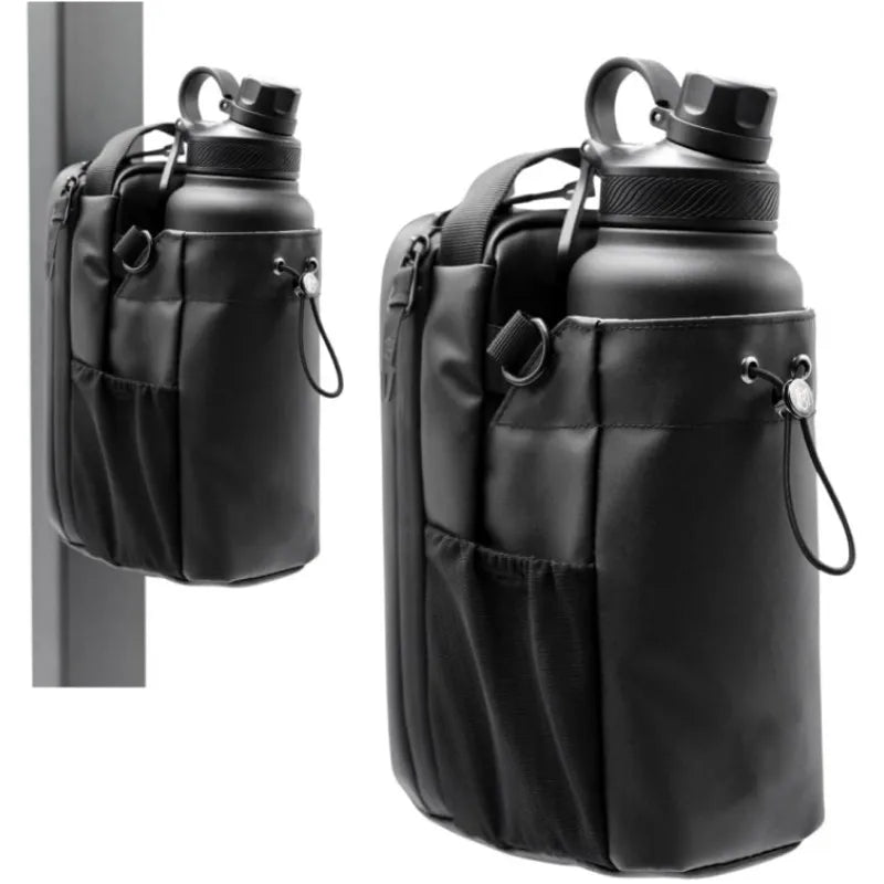 Portable Magnetic Fitness Water Bottle Bag Gym-Specific Water Cup Holder with Strong Magnet for Outdoor Sports Bottle Bag