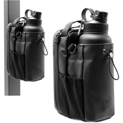 Portable Magnetic Fitness Water Bottle Bag Gym-Specific Water Cup Holder with Strong Magnet for Outdoor Sports Bottle Bag