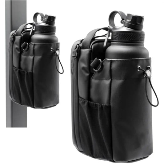 Portable Magnetic Fitness Water Bottle Bag Gym-Specific Water Cup Holder with Strong Magnet for Outdoor Sports Bottle Bag