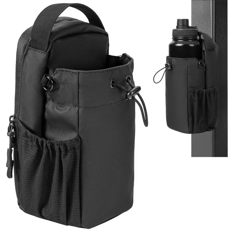 Portable Magnetic Fitness Water Bottle Bag Gym-Specific Water Cup Holder with Strong Magnet for Outdoor Sports Bottle Bag